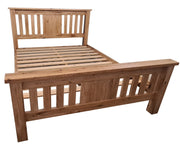 French Rustic Super King Size Slat Bed (6')