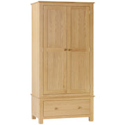 Morecombe oak Double Wardrobe with 1 Drawer