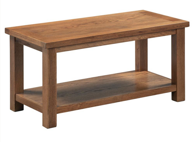 Derwent Rustic large Coffee Table, with Shelf