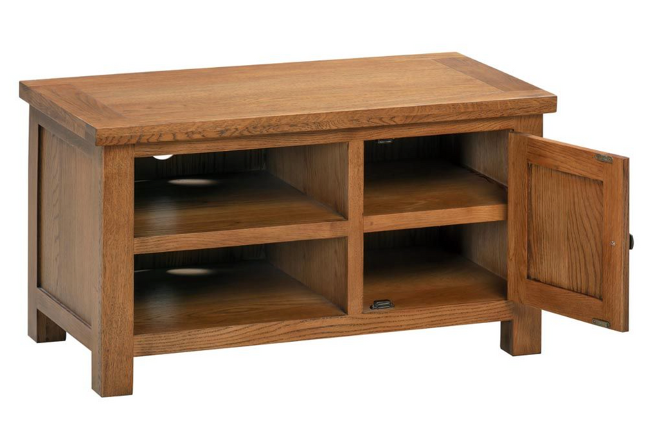 Derwent Rustic Small TV unit Jersey Oak Furniture