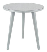 Vendee Grey Pine Wood Round Side Table K/D