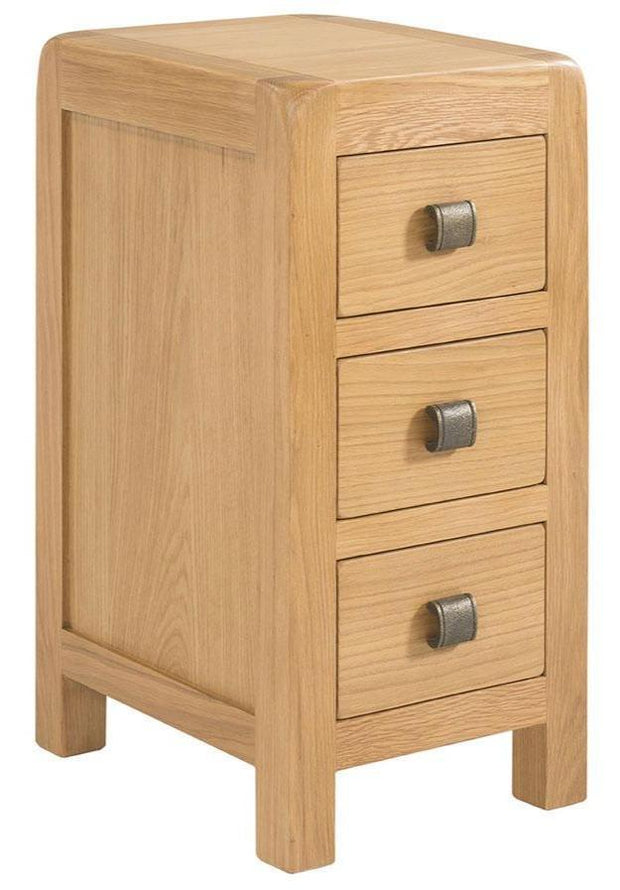 Ashstead 3 Drawer Compact Bedside Table