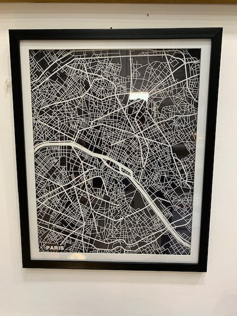 Paris Map Art