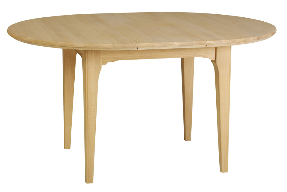 New York Oak Table Round, Extending Jersey Oak Furniture