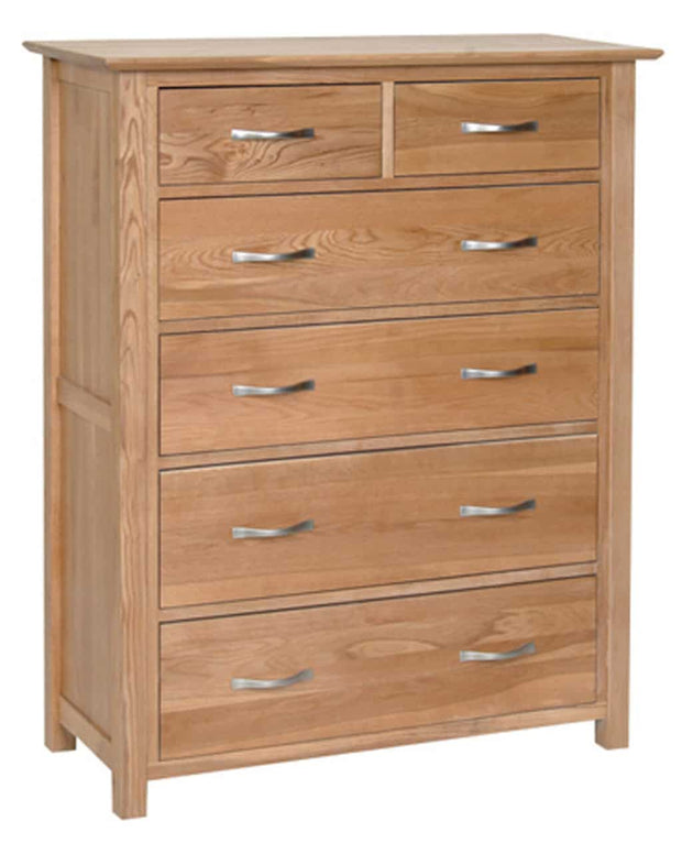 Blue Oak 4+2 Chest Of Drawers