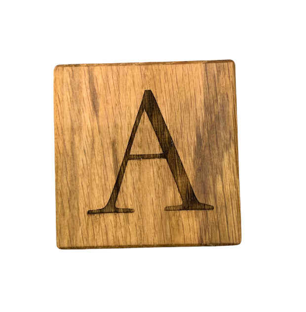Alphabet Engraved Oiled Candles 7.5mm x 7.5mm