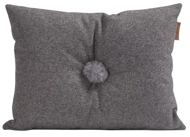 Anita - Wool Pillow Granite