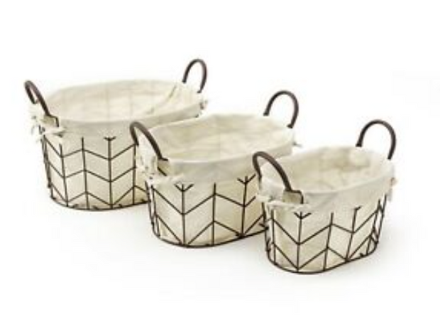 Wire Basket with liner