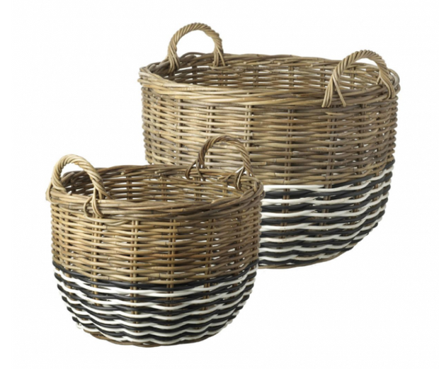 Log Basket "Dakota" Rattan