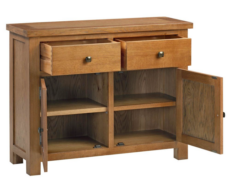 Derwent Rustic 2 door Sideboard Jersey Oak Furniture