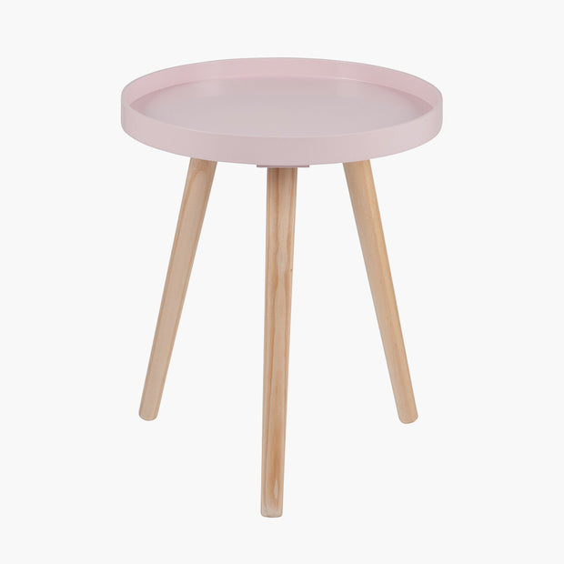 Pink MDF & Pine Wood Round Table K/D