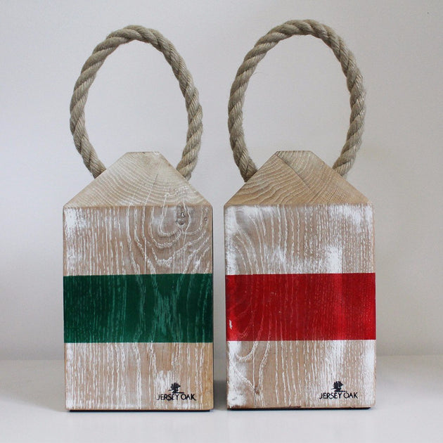 Nautical Port & Starboard Buoy Doorstop Jersey Oak Furniture