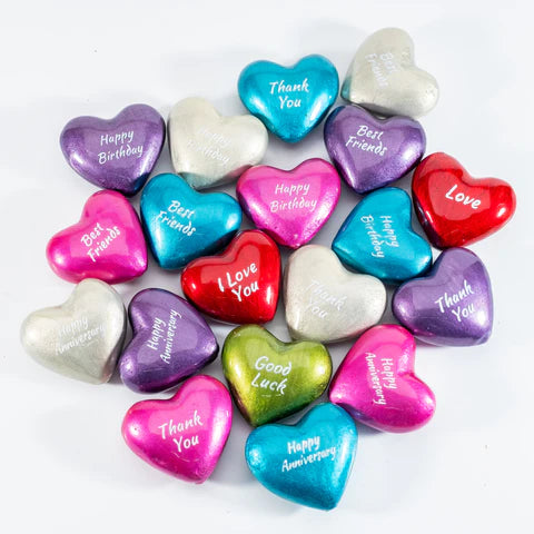 Coloured Message Hearts