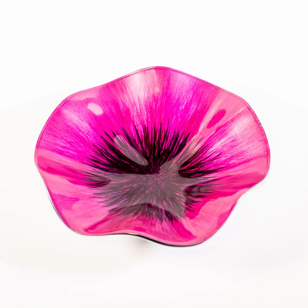 Brushed Pink Poppy Oval Bowl