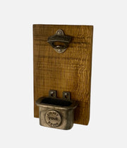 Wall Mounted Bottle Opener and Cap Catcher