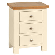Derwent Painted Bedside Table with 3 Drawers