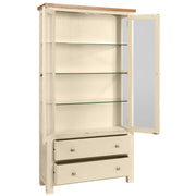 Derwent Painted Display Cabinet with Glass Doors