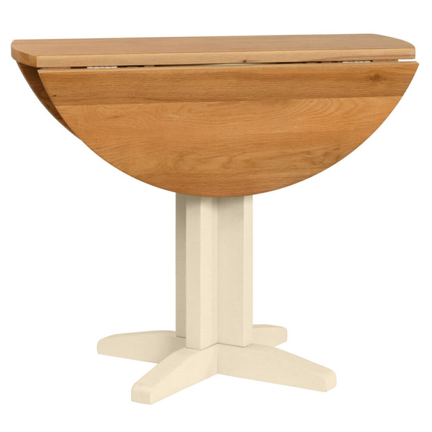 Derwent Painted Round Drop Leaf Dining Table