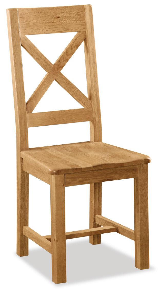 Saltsburg Cross Back Chair (with wooden Seat)