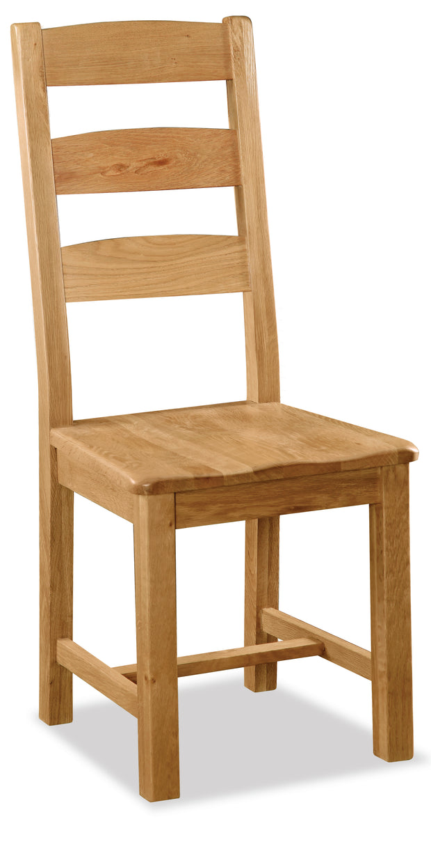 Saltsburg Slatted Chair (with Wooden Seat)