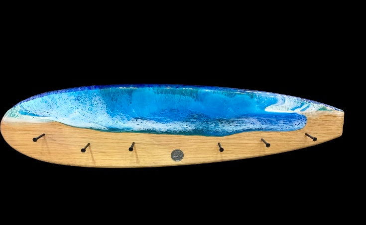 Surfboard key rack – Jersey Oak Furniture