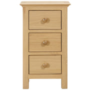 Morecombe Oak 3 drawer bedside