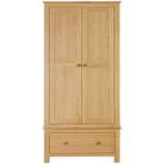Morecombe oak Double Wardrobe with 1 Drawer
