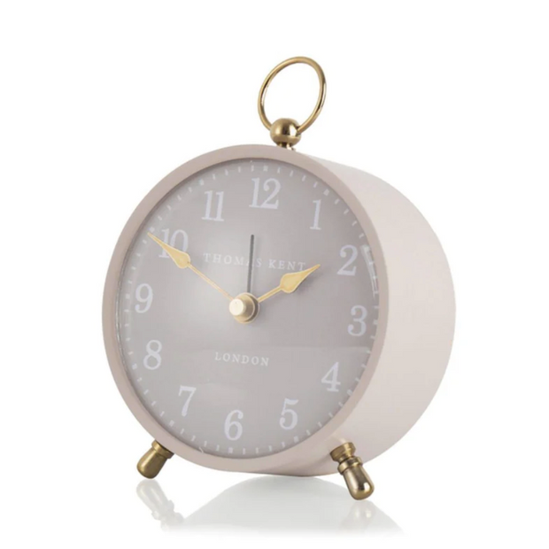 4" Wren Alarm Mantel Clock Plaster