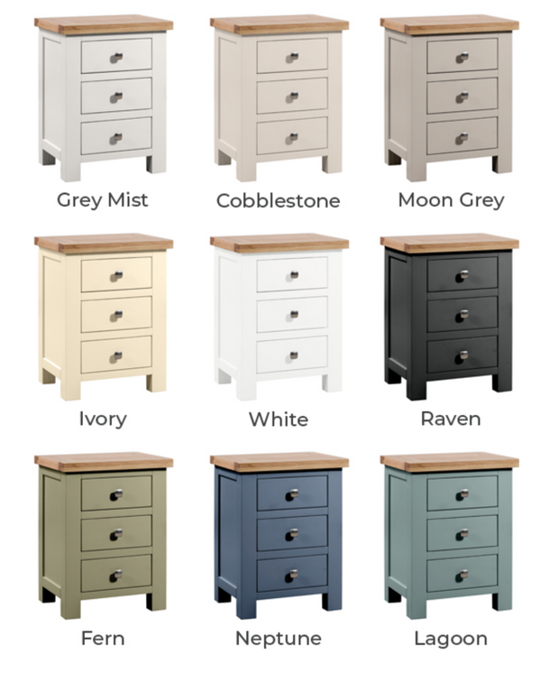 Coniston 2 Drawer Bedside Table