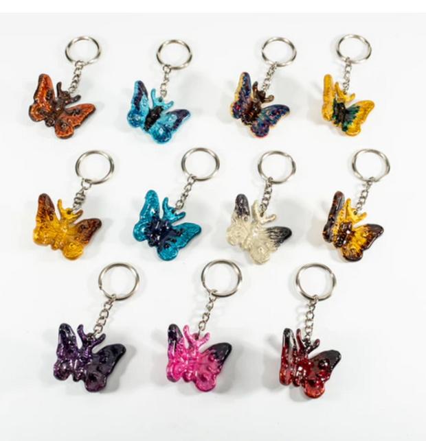 Colourful Butterfly Keyring