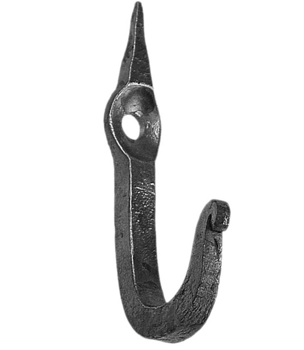 Wrought Iron Hook - Pointed