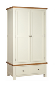 Derwent Painted Double Robe with 2 Drawers