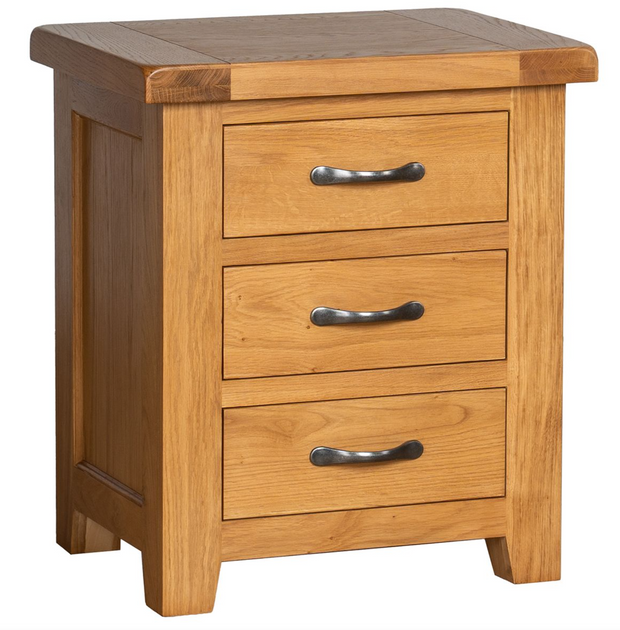 Spey 3 Drawer Bedside Table