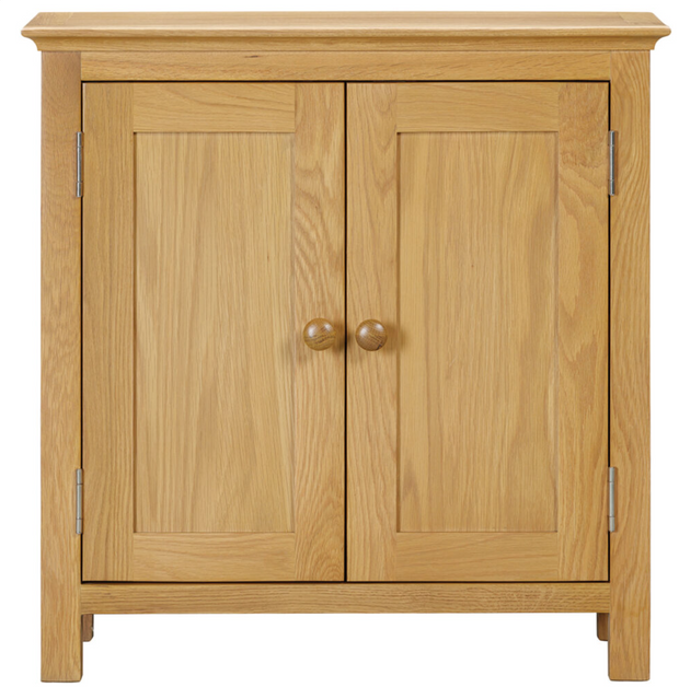 Morecombe Oak Small 2-Door Cabinet