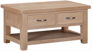 Winchester Oak Coffee Table with 2 Drawers