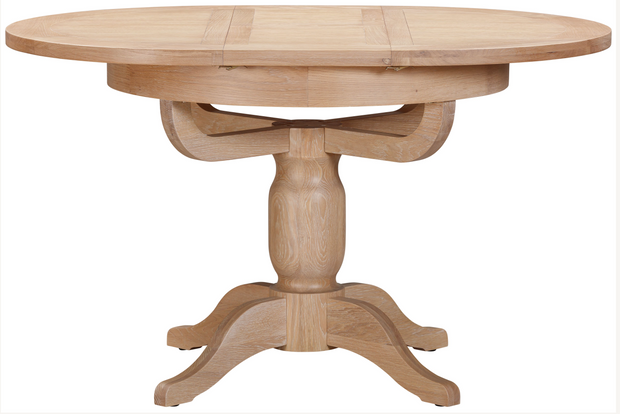 Winchester Oak Round Extending Dining Table