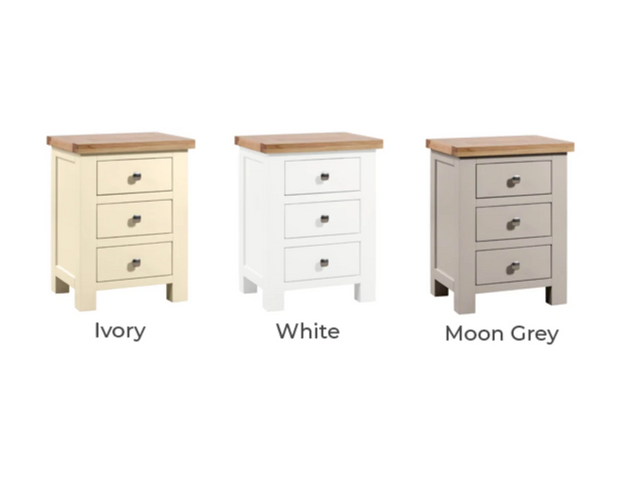 Derwent Painted Putty Compact Bedside Table