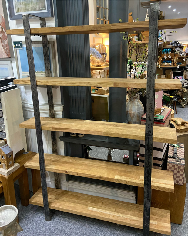 Oak Ladder Shelving