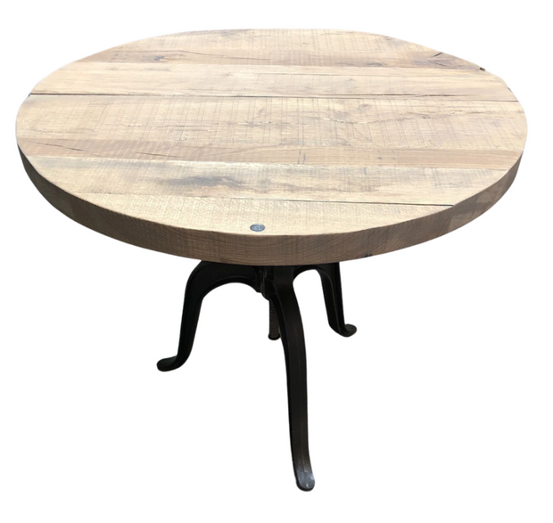 Round Rise and Fall Pedestal Dining Table