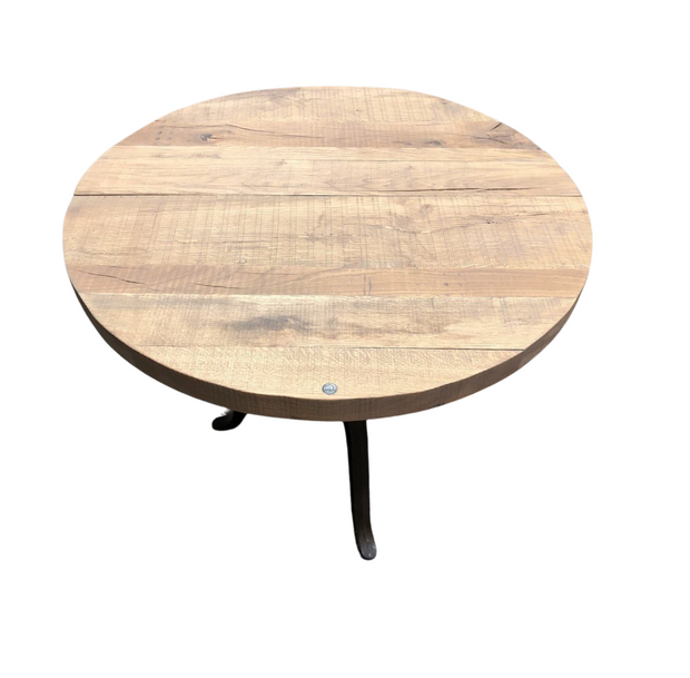 Round Rise and Fall Pedestal Dining Table