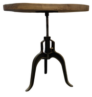 Round Rise and Fall Pedestal Dining Table