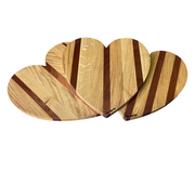 Striped Heart Chopping Board
