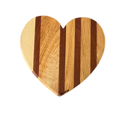 Striped Heart Chopping Board