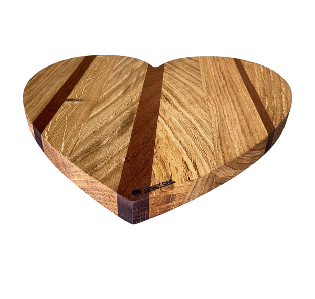 Striped Heart Chopping Board