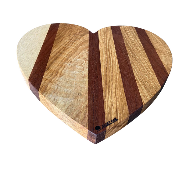 Striped Heart Chopping Board