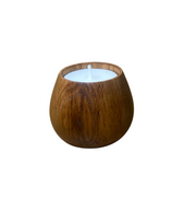 Wood Turned Oak Candles