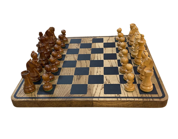 Classic Oak Chess Board