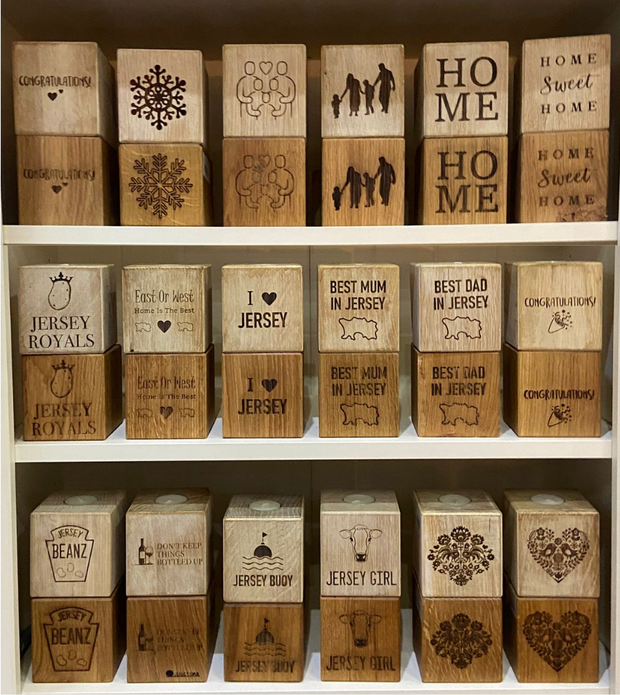 Engraved Candle Cube - 10x10