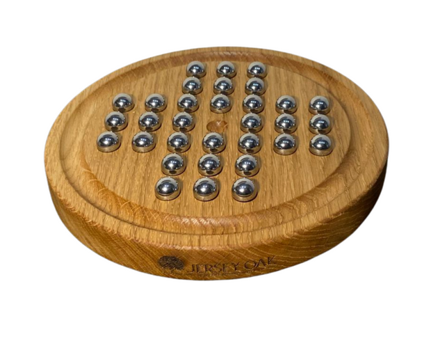 Solid Oak Solitaire Game