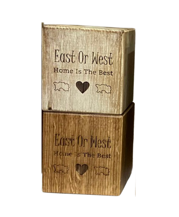 Engraved Candle Cube - 10x10